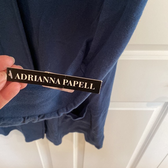 Adrianna Papell Slate Blue Long Cardigan Sweater - Picture 3 of 5